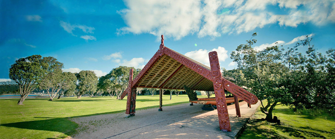 Waka house Ceremonial War Canoe Waitangi